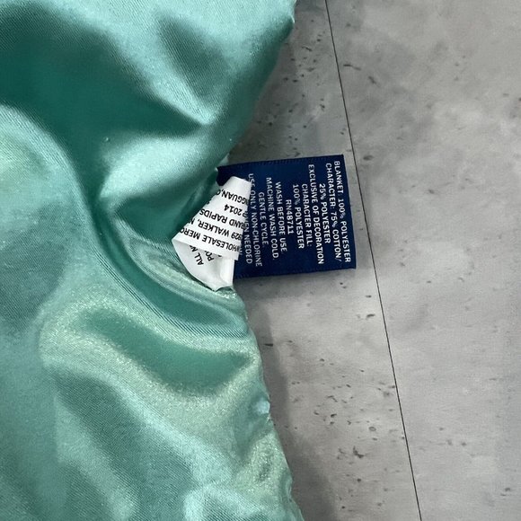 Falls Creek Baby Elephant Lovey Security‎ Stuffed Blue Teal Grey 12 X 12 Plush - Picture 5 of 5